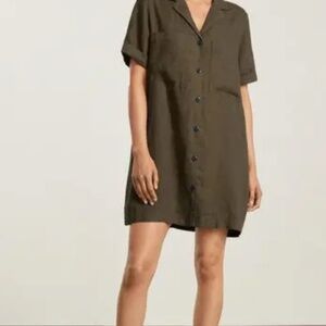 Everlane Linen Workwear Dress - Beech